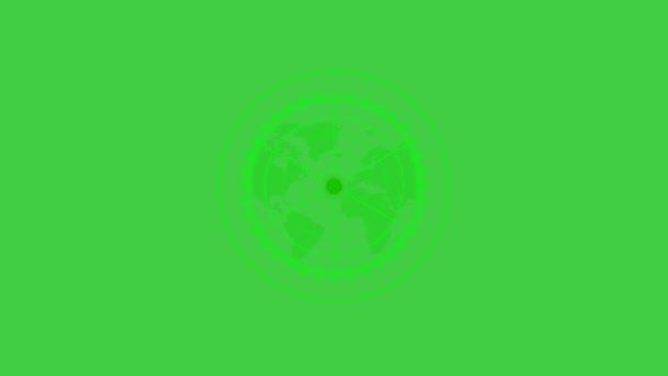 一个相机焦点覆盖在绿色屏幕背景上的镜头 — 图库视频影像