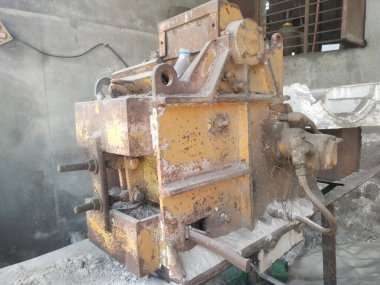 İnşaat alanından yakın çekim görüntüler.