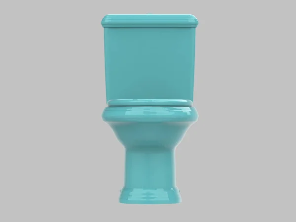 Hellblaue Toilette Illustration — Stockfoto