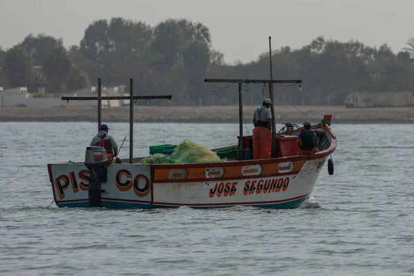 Fishing Boat Coast Paracas Peru — Stock Photo, Image