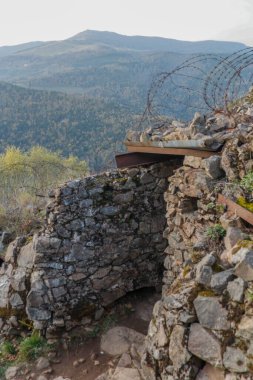 Hartmann Willerkopf 'un Fransa, Alsace' de dikey çekimi