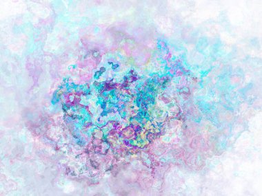 Soyut arkaplan illüstrasyonuna bir göz atın, modern hipster fraktal alev grafiği. Renkli sürreal poster, afiş