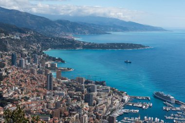 Principato di Monaco 'nun güzel manzarası, Montecarlo
