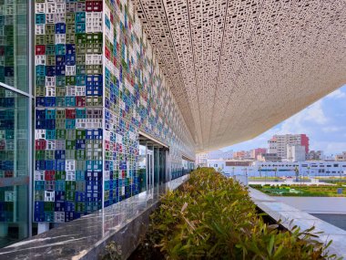 Casa voyageurs tren istasyonunun modern işareti.