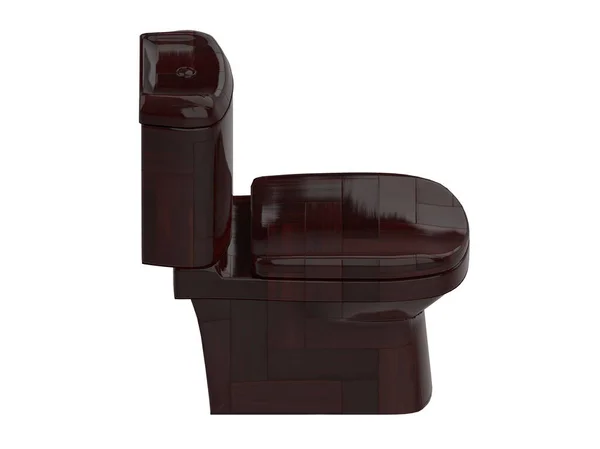隔離された座席トイレトイレバスルーム衛生的な3Dイラスト — ストック写真