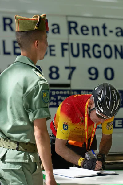 Closeup 101 Kilometers Race Spanish Legion Ronda Malaga Spain — Stock Photo, Image