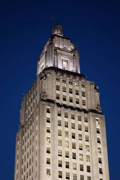 Lav Vinkel Skud Empire State Building Aften - Stock-foto