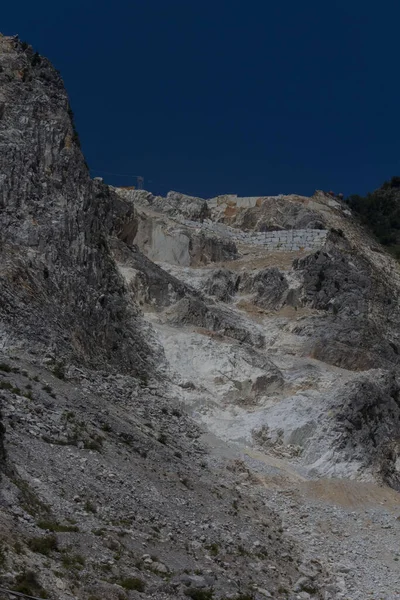 Beautiful View Rocky Mountain Blue Sky Carrara Italy — Photo