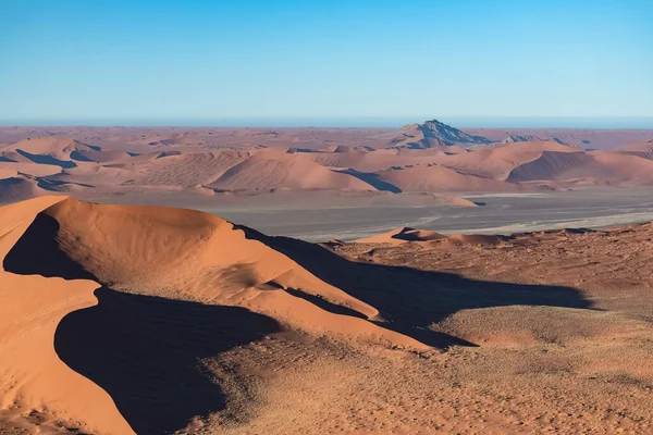 Namibia Antenn Utsikt Över Namib Öknen Sjö Regnperioden Vackert Landskap — Stockfoto