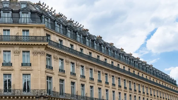 Paris Beautiful Building Avenue Opera Luxury Area Center — Zdjęcie stockowe