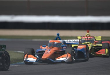 Indy 500 'ün bir otomobil yarışı - pratik ve eleme. Indianapolis Motor Yarış Pisti