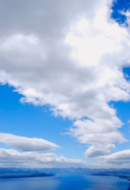 Bariloche, Arjantin 'deki güzel manzara ve Nahuel Huapi Gölü