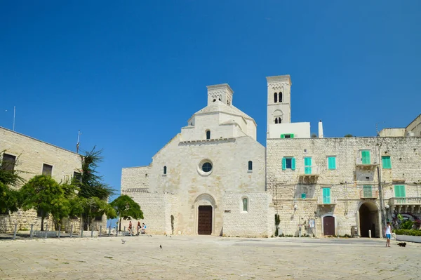Widok Katedrę Molfetta Regionie Puglia Włochy — Zdjęcie stockowe