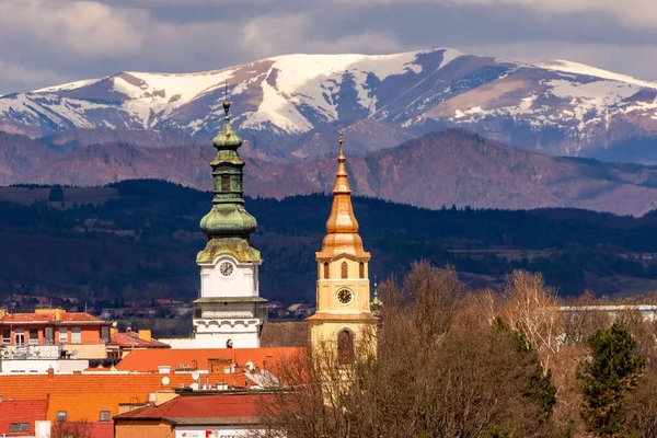 Edifícios Históricos Cidade Zvolen Eslováquia — Fotografia de Stock