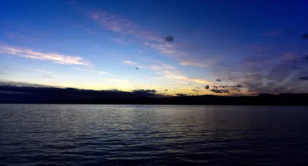 Una Vista Ipnotizzante Bellissimo Paesaggio Marino Tramonto — Foto Stock