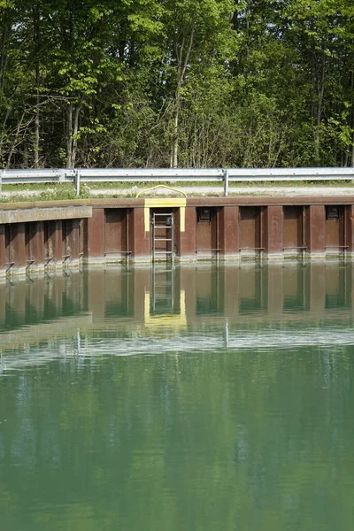 Iron Dock Hildesheim Harbour End Stichkanal Hildesheim Side Channel Mittelland — Stock Photo, Image