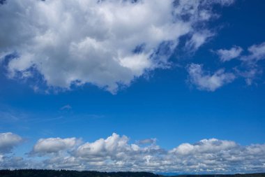Various cloud formations in the sky