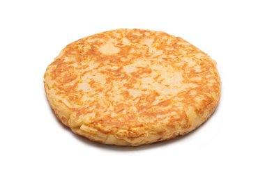 Patatesli omleti beyaza izole et.