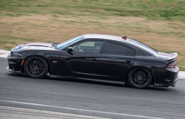 Dodge Charger racing on the race track