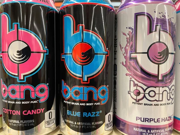 Augusta Usa Nápoje Maloobchodu Bang Energy Drink — Stock fotografie