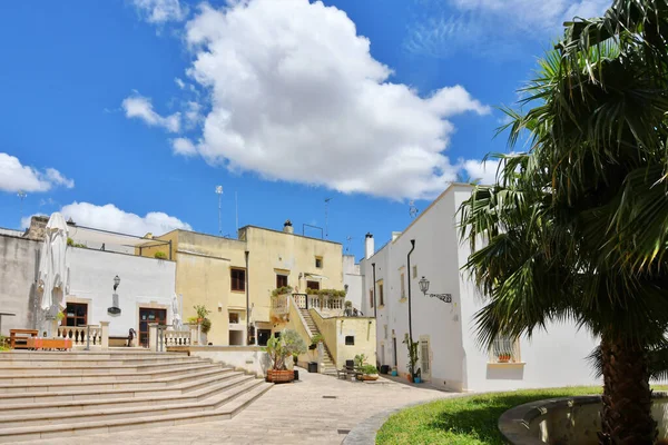 Galatina Meydanı Talya Nın Lecce Eyaletinde Eski Bir Köy — Stok fotoğraf