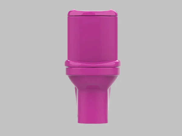 Ilustrace Růžové Toaletní Skříně Koupelna Sedadla — Stock fotografie