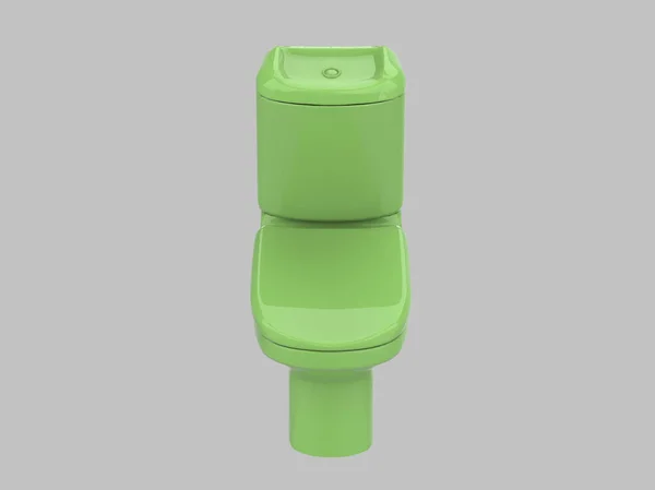 Grön Illustration Toalettskåp Toalett — Stockfoto
