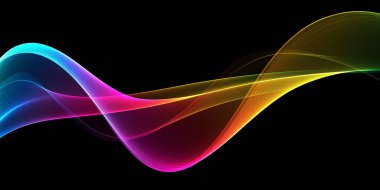 Güzel soyut gökkuşağı ışık dalgası fütüristik arkaplan