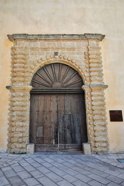 Arc Entrée Dans Une Ancienne Maison Presicce Village Dans Province — Photo