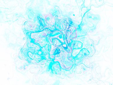 Soyut arkaplan illüstrasyonuna bir göz atın, modern hipster fraktal alev grafiği. Renkli sürreal poster, afiş