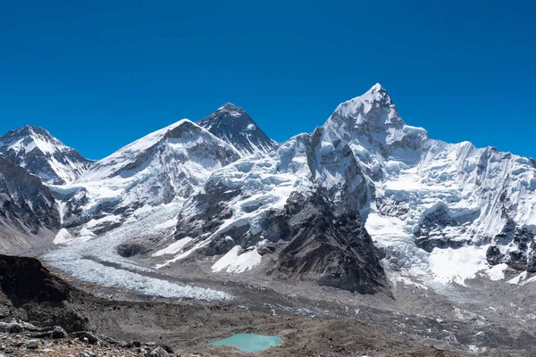 Από Αριστερά Changse 7543M Lho 6006M Everest 8848 86M Και — Φωτογραφία Αρχείου