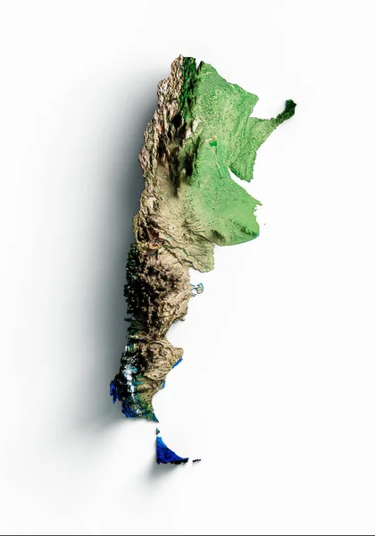 Illustration Argentina Map Isolated White Background — Stock Photo, Image