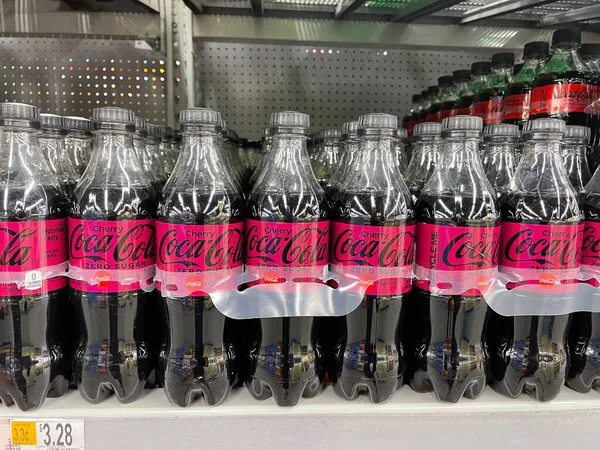 Augusta Usa Walmart Λιανικό Εμπόριο Ποτών Cherry Coca Cola Και — Φωτογραφία Αρχείου