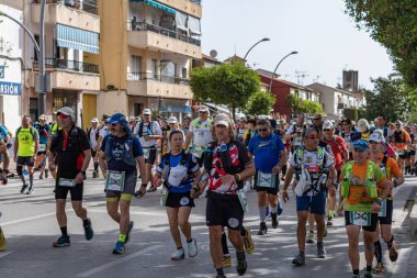 İspanya 'nın Ronda, Malaga kentindeki 101 kilometre yarışına yakın çekim