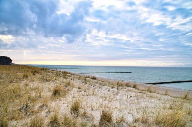A mesmerizing view of the Baltic Sea at sunset