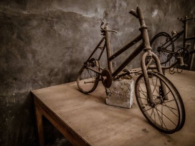 Bicycle left by victims of the 2010 Mount Merapi eruption, Yogyakarta