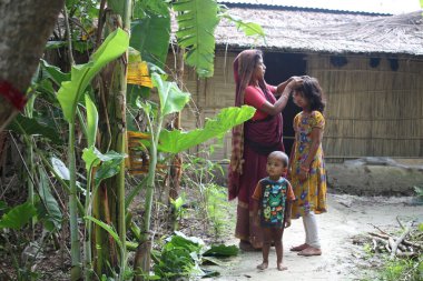 Mayıs 06 2019, Barisal, Bangladeş. Bir köyün resmi..