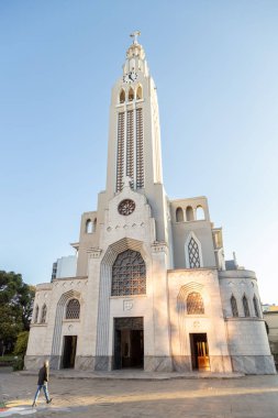 Caxias do Sul, Rio Grande do Sul, Brazil - 12th May, 2022: View of Sao Pelegrino Church in a beautiful sunny day in Caxias do Sul
