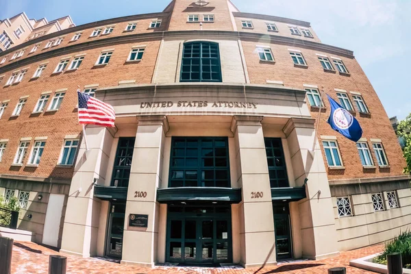 Fish Eye View Attorney Building — Stock Photo, Image