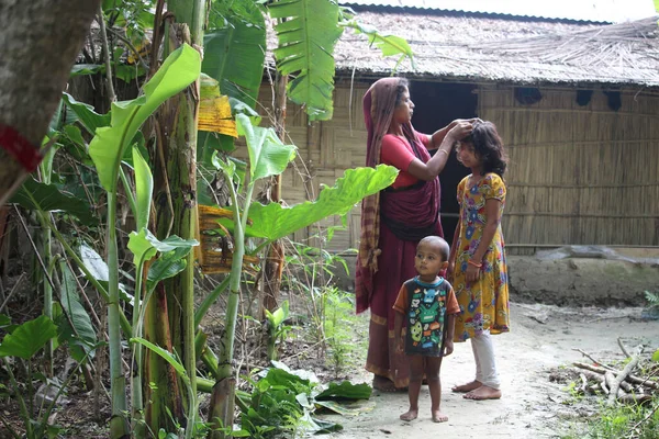 Mayıs 06 2019, Barisal, Bangladeş. Bir köyün resmi..