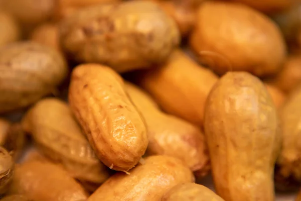 Augusta Usa Retail Store Fresh Produce Boiled Peanuts Close Selective — Foto Stock