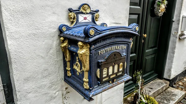 Исторический Почтовый Ящик Замке Глюксбург Севере Германии — стоковое фото