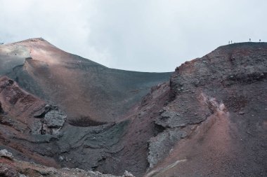 A volcanic landscape as a background