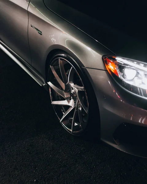 Closeup Mercedes Benz S63 Amg Wheel — Fotografia de Stock