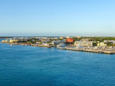 A landscape view of the Key West FL at sunset