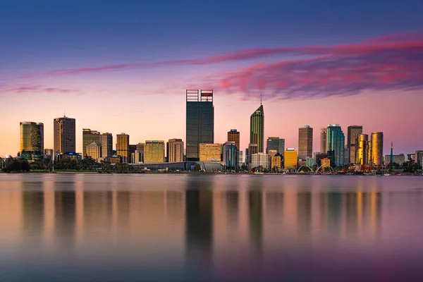 Night Skyline Perth Australia — Stock Fotó