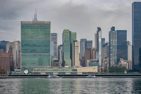 New York Abd Deki Birleşmiş Milletler Gökdelenlerin Güzel Bir Manzarası — Stok fotoğraf