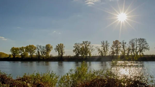 Mesmerizing View Tisza River Vojvodina Serbia —  Fotos de Stock