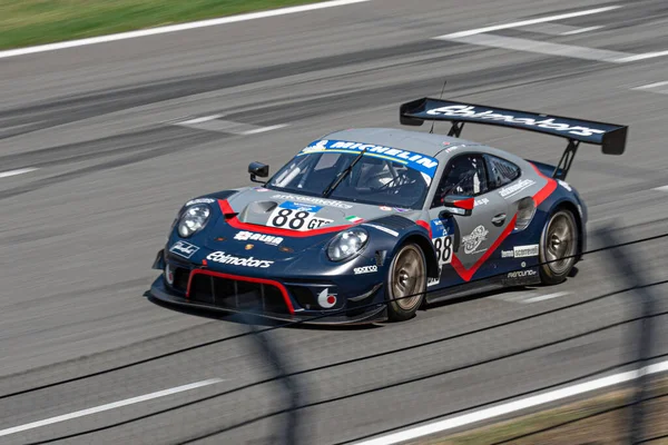 Racing Car Asphalt Track Porsche 911 Gt3 —  Fotos de Stock