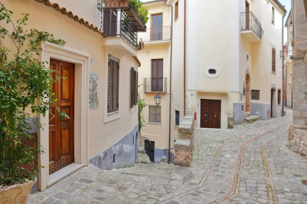 Narrow Street Monte San Biagio Town Lazio Region Italy — Zdjęcie stockowe